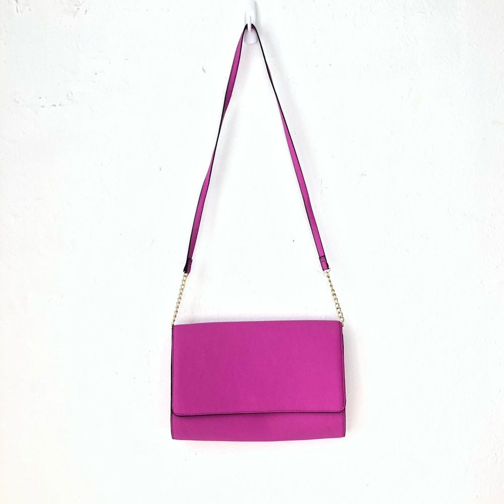 H&M Cross body chain purse bag neon purple